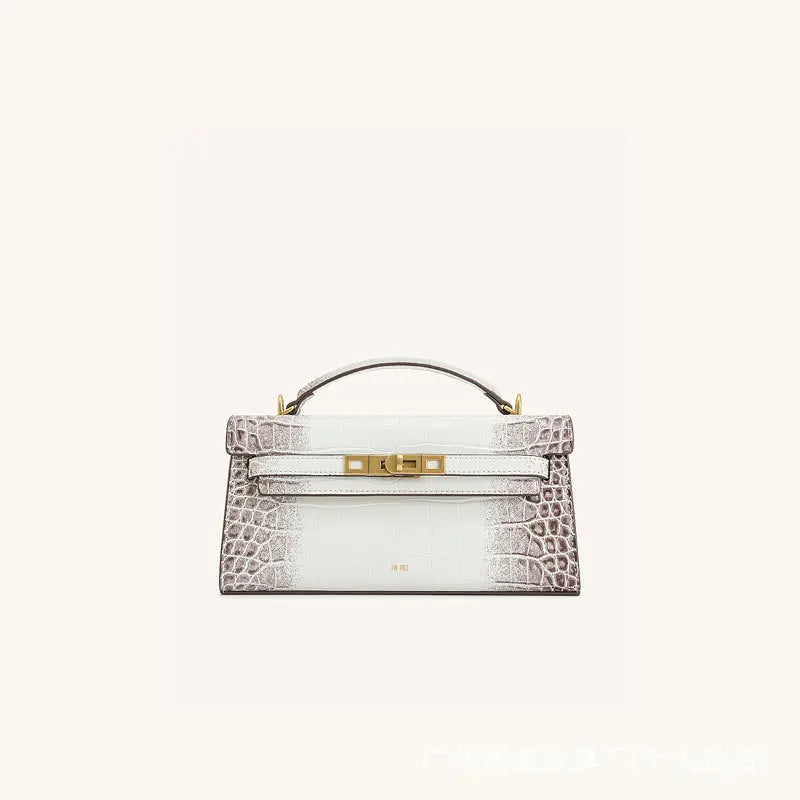 JW PEI Noor Crocodile Embossed Top Handle Crossbody Handbag