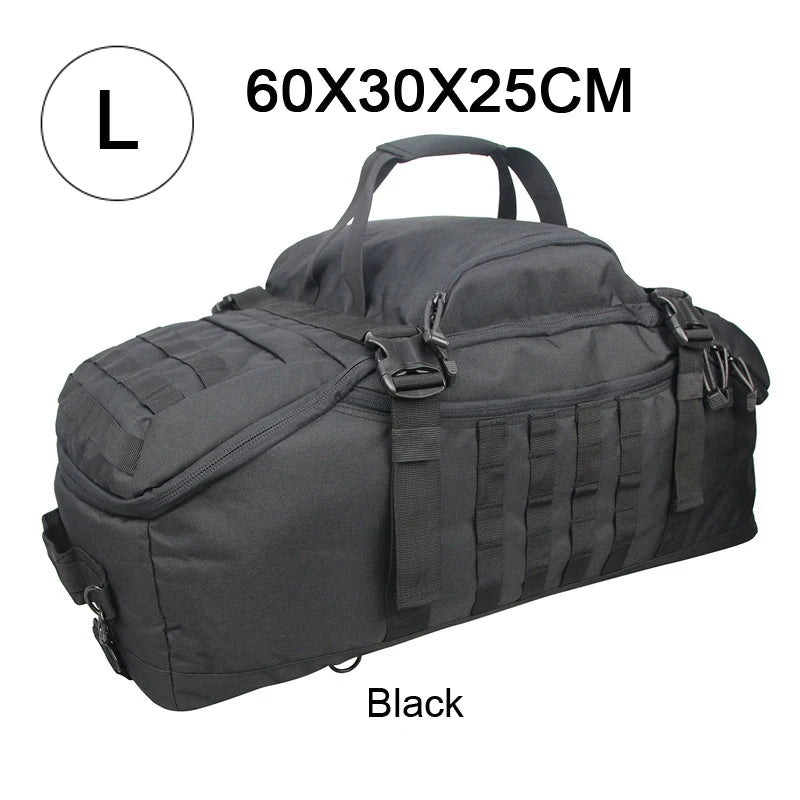 LQARMY Waterproof 3 Way Duffel Bag Large Capacity Travel Tote
