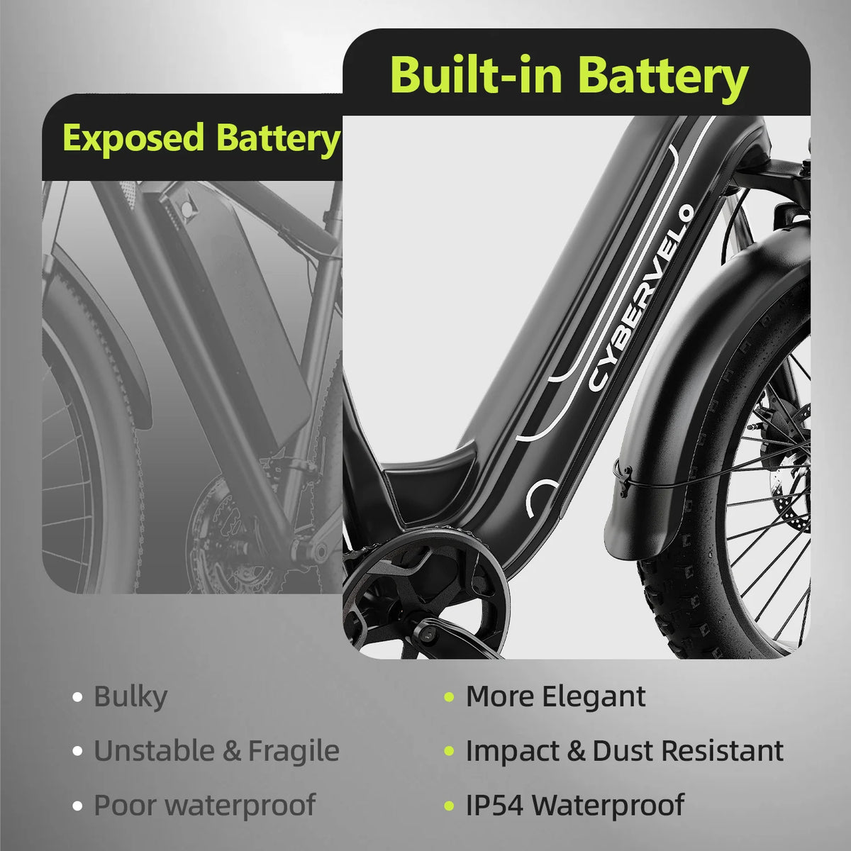 Lionland 1000W Fat Tire Electric Bike With 48V Removable Battery
