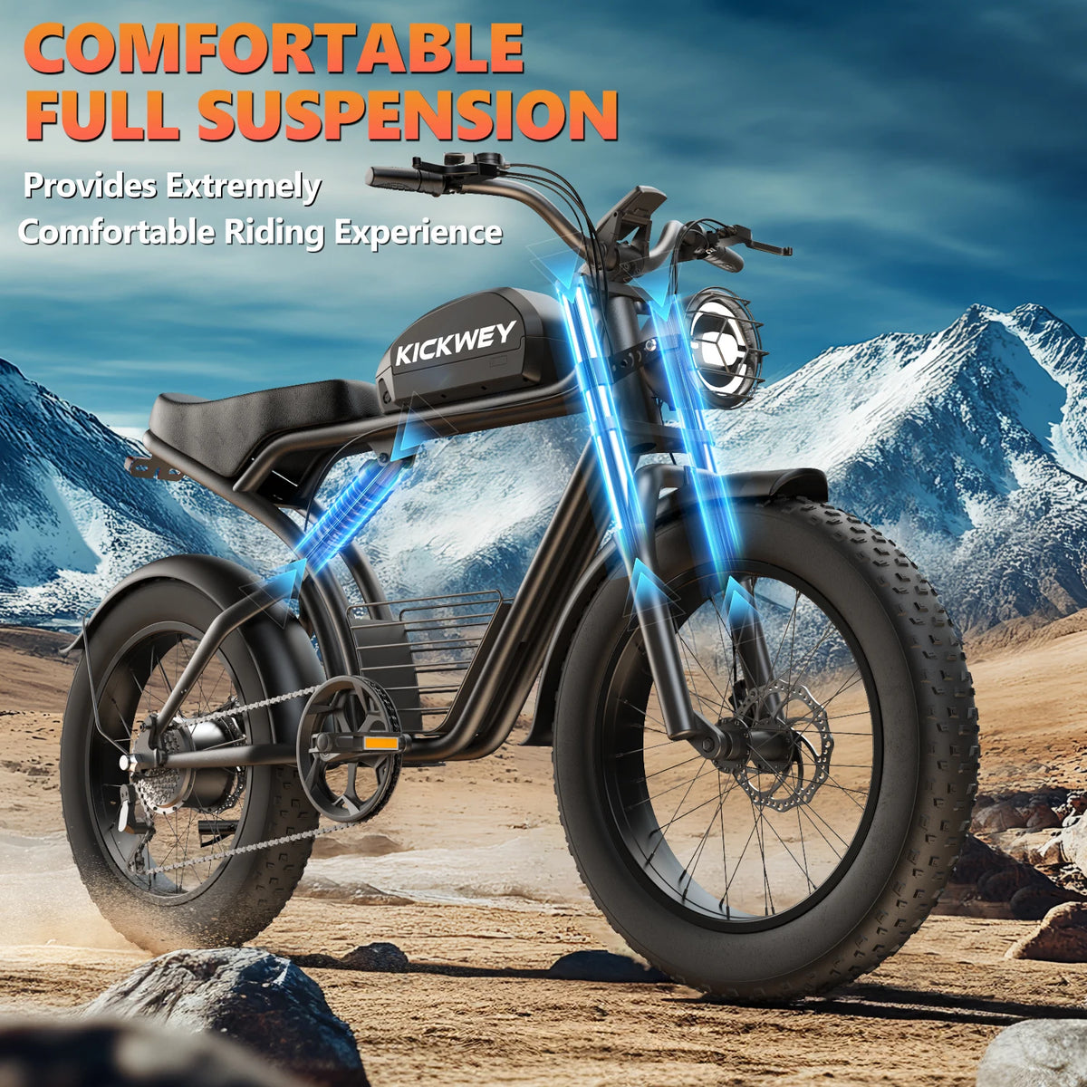 Kickwey K7 3000W Off Road Fat Tire Electric Bicycle