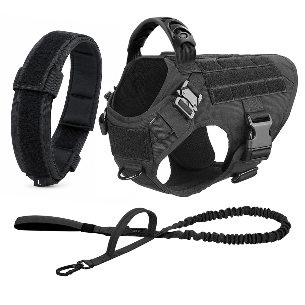 Petravel Nylon Dog Harness And Leash Set With Quick Release