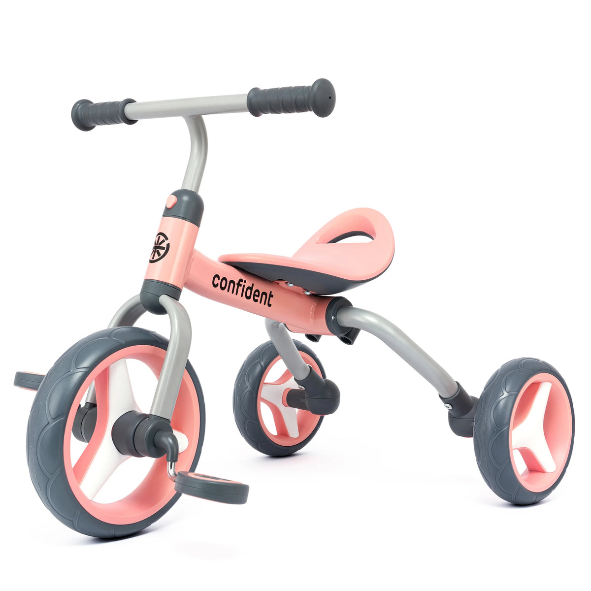 4 in 1 Toddler Tricycle & Balance Bike, Kids Ride On Toy with Detachable Pedals, Adjustable Seat, Indoor Outdoor Baby Trike for Boys Girls 1-4 Years Old, Birthday Gift