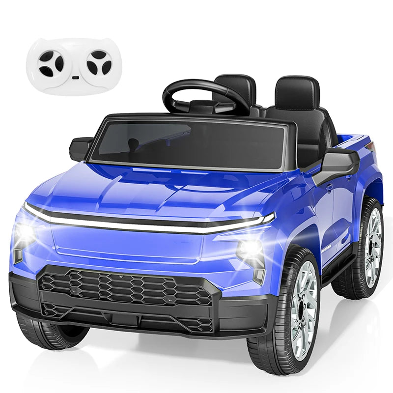 24V Ride On Toys, Licensed Chevrolet Silverado LT Trail Boss Ride-On Truck, 2-Seater Electric Car for Kids with Remote Control, Safety Belt, Truck Bed Storage, LED Lights & Music