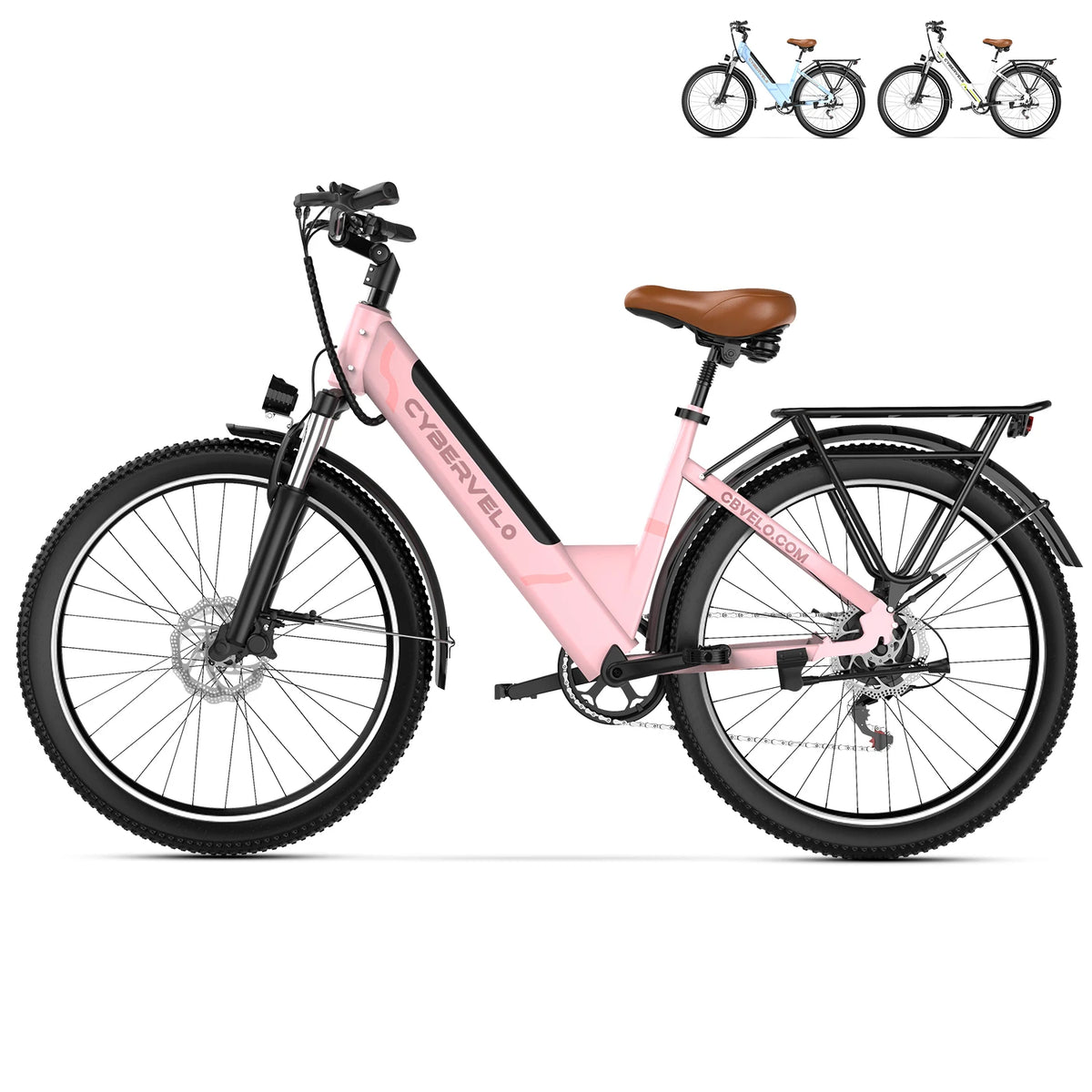 Cybervelo 1000W Peak Electric Bike With Removable Battery