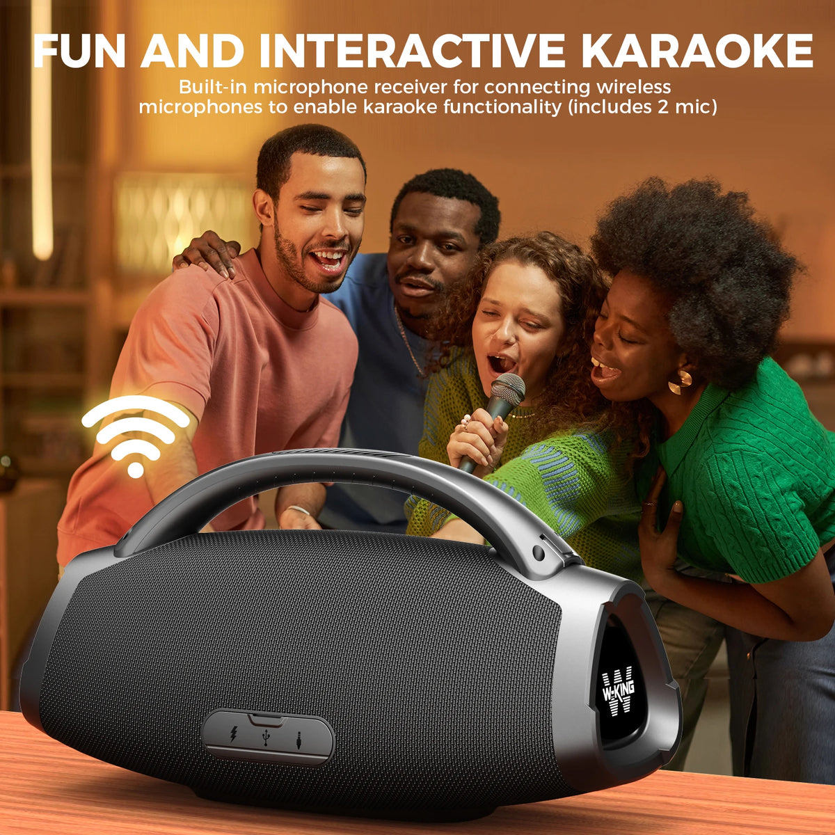 W-King X20S Waterproof Bluetooth Speaker For Outdoor Entertainment Use