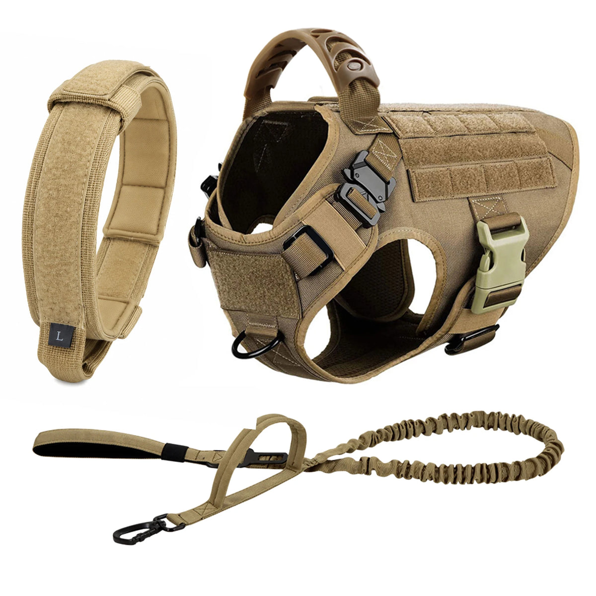 Petravel Nylon Dog Harness And Leash Set With Quick Release