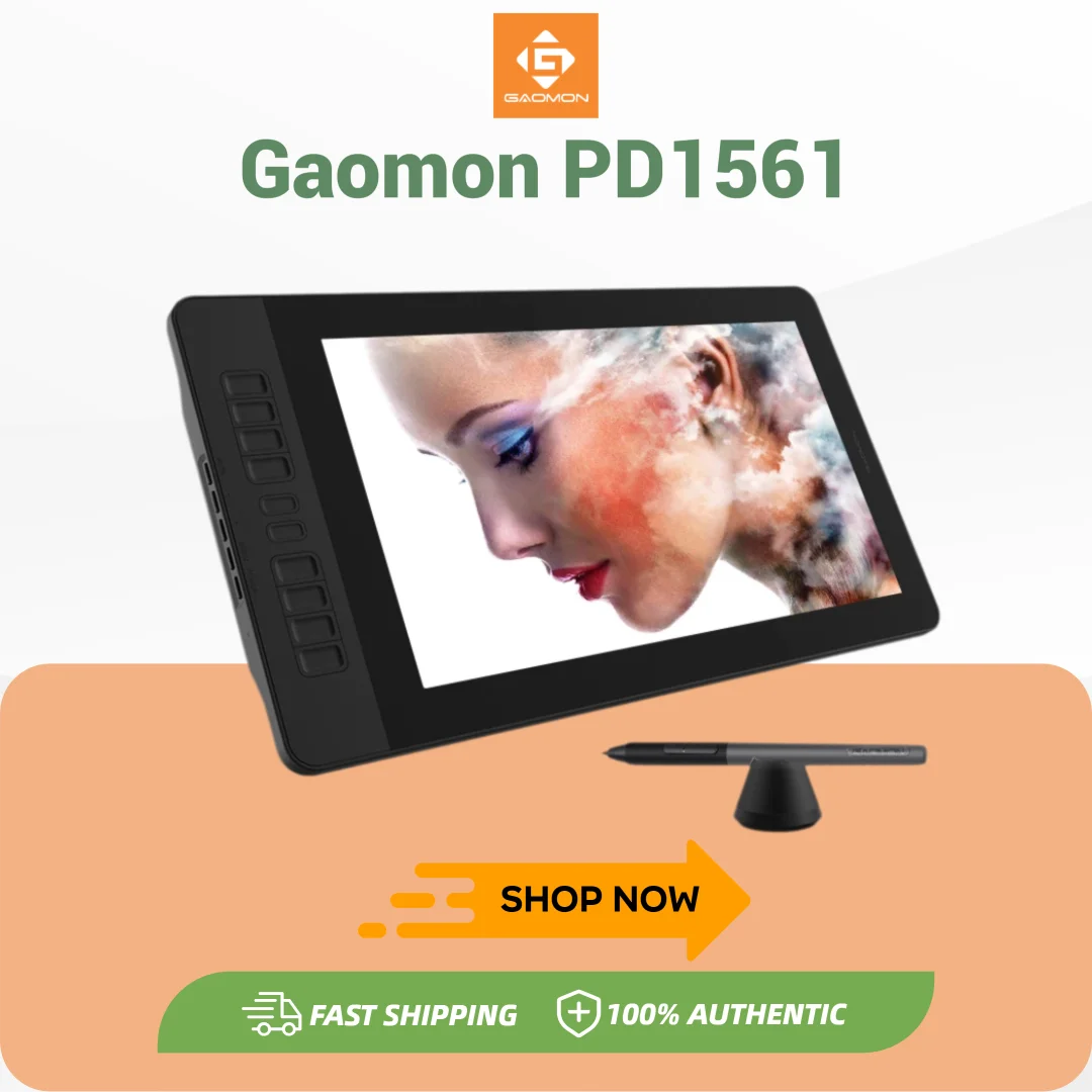 Gaomon Pd1561 Professional Graphics Drawing Display With Anti Glare Panel