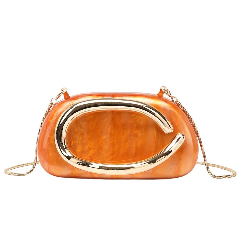 YYW Shine Metallic Clutch Bag For Party Occasion Classic