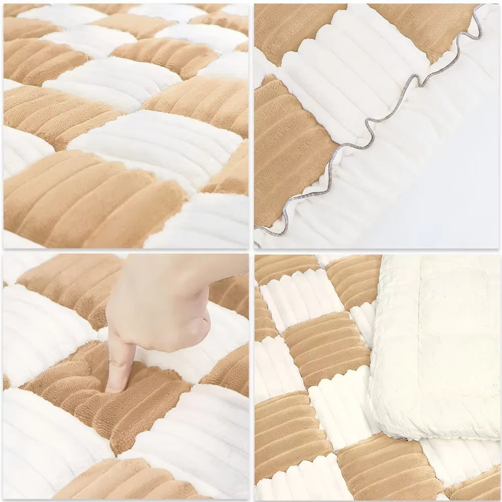 CWV Waterproof Coral Fleece Pet Dog Bed And Sofa Cover