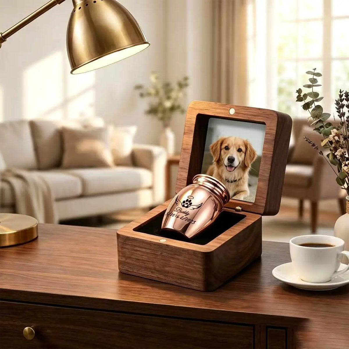 Custom Personalized Pet Memorial Urn For Dogs And Cats Keepsake