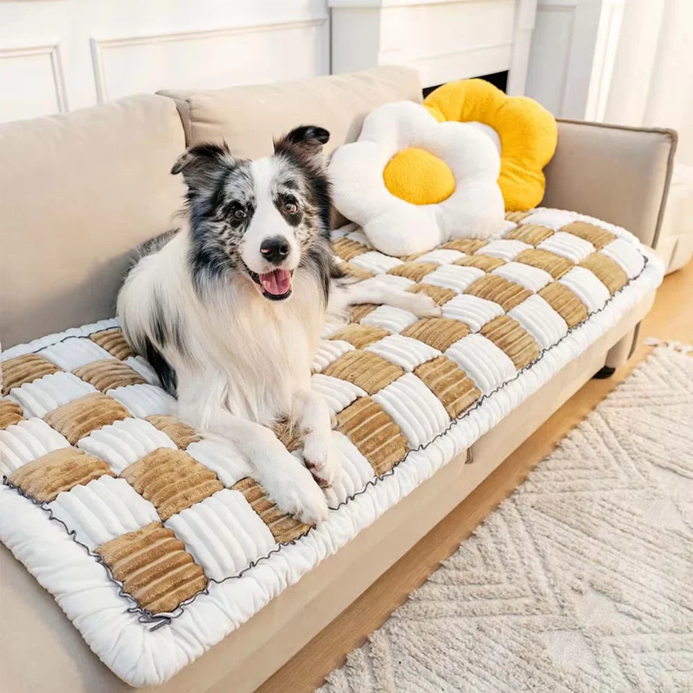 CWV Waterproof Coral Fleece Pet Dog Bed And Sofa Cover