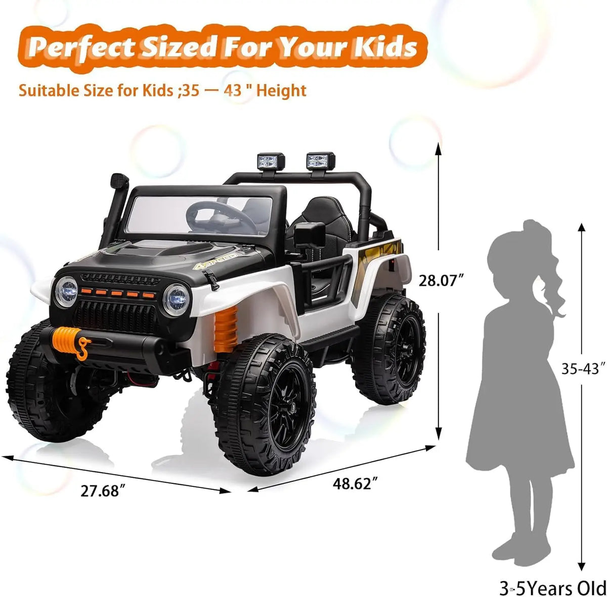 24V Two Seater Kids Electric Ride On Truck With Remote Control