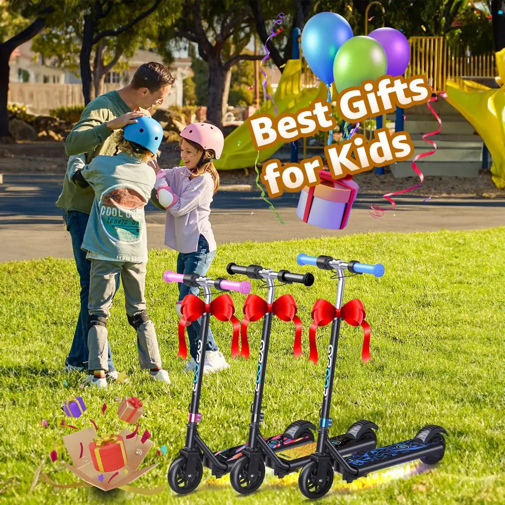 H30Max Electric Scooter for Kids, LED Dispaly, 150W Powerful Motor, Dual Brake System, Adjustable Height and Speed