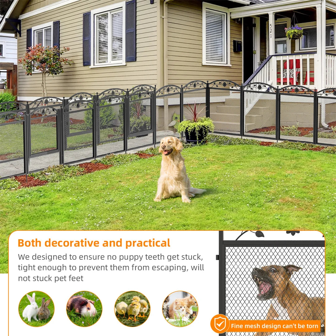 Bingopaw Heavy Duty Metal Dog Playpen For Secure Pet Enclosure