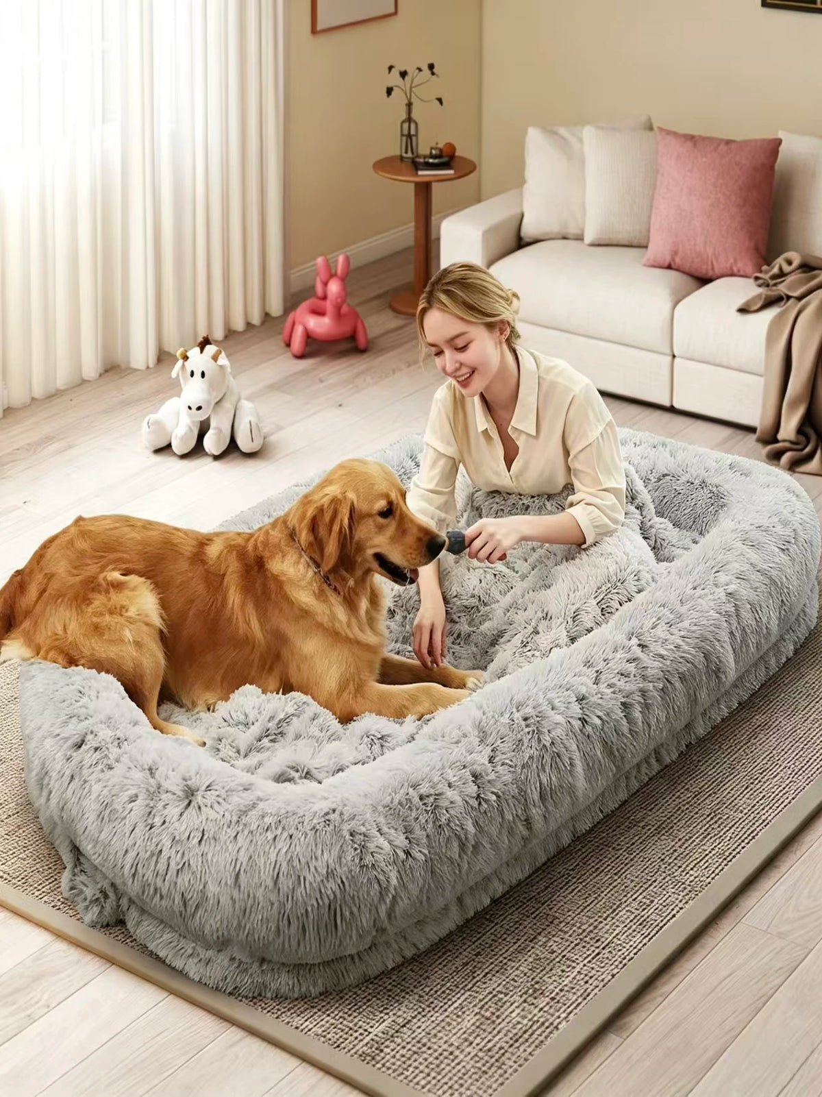 Spacious Orthopedic Dog Bed For Adults With Removable Cover