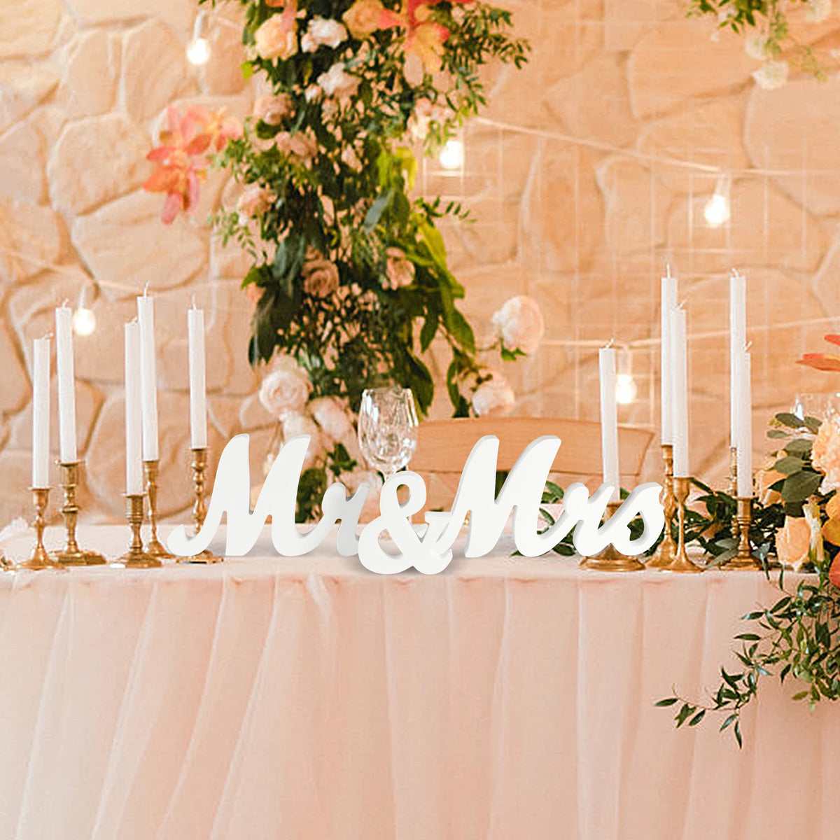 Twister.Ck Wooden Mr And Mrs Wedding Table Sign Decor