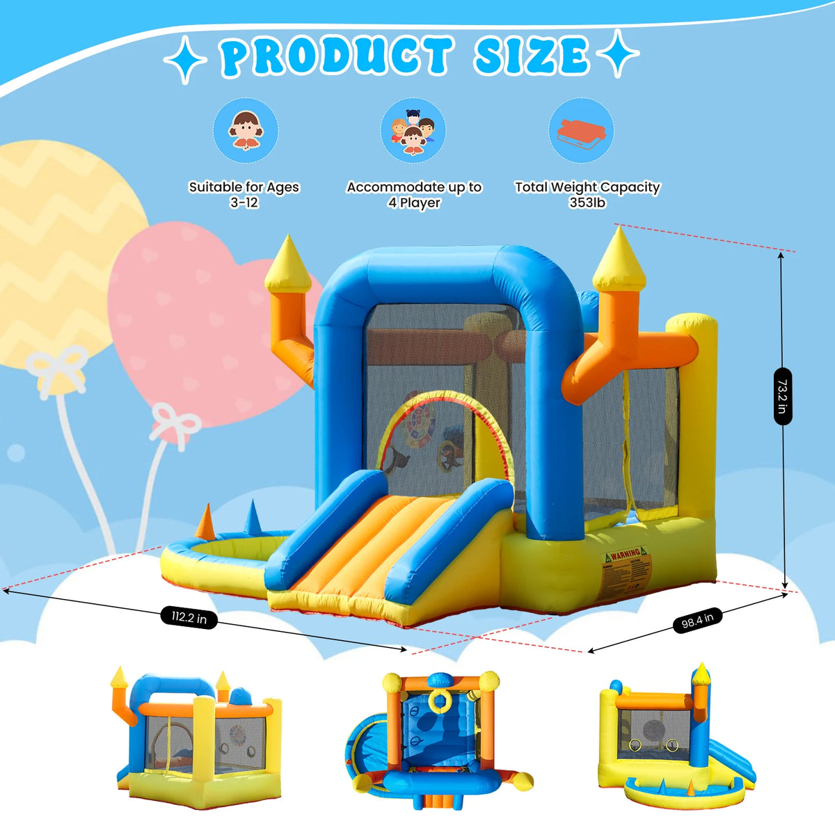 9 Models Bouncy Castles Of Children Outdoor Inflatable Castles Air Bounce House Inflatable Bouncers Kids Soft Play Set Outdoor Play Grounda