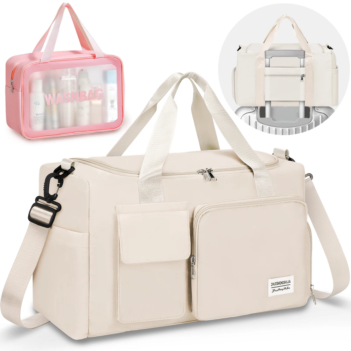 Waterproof Sports Travel Duffel Bag With Wet Dry Separation