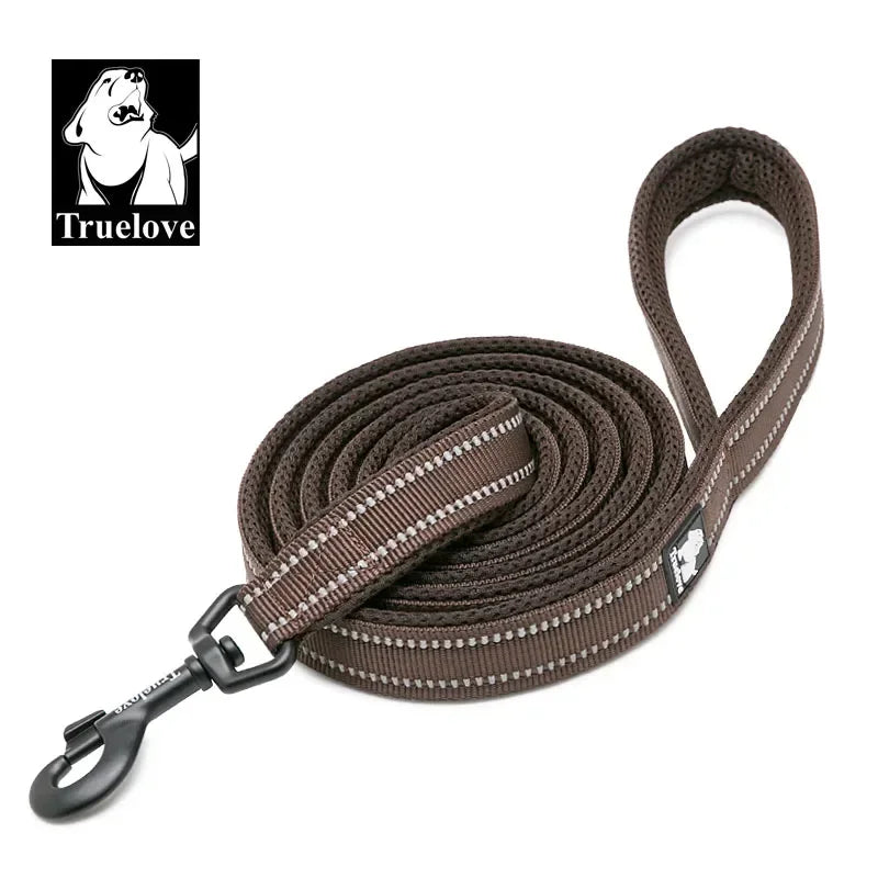 Truelove Reflective Nylon Padded Dog Leash Quick Release