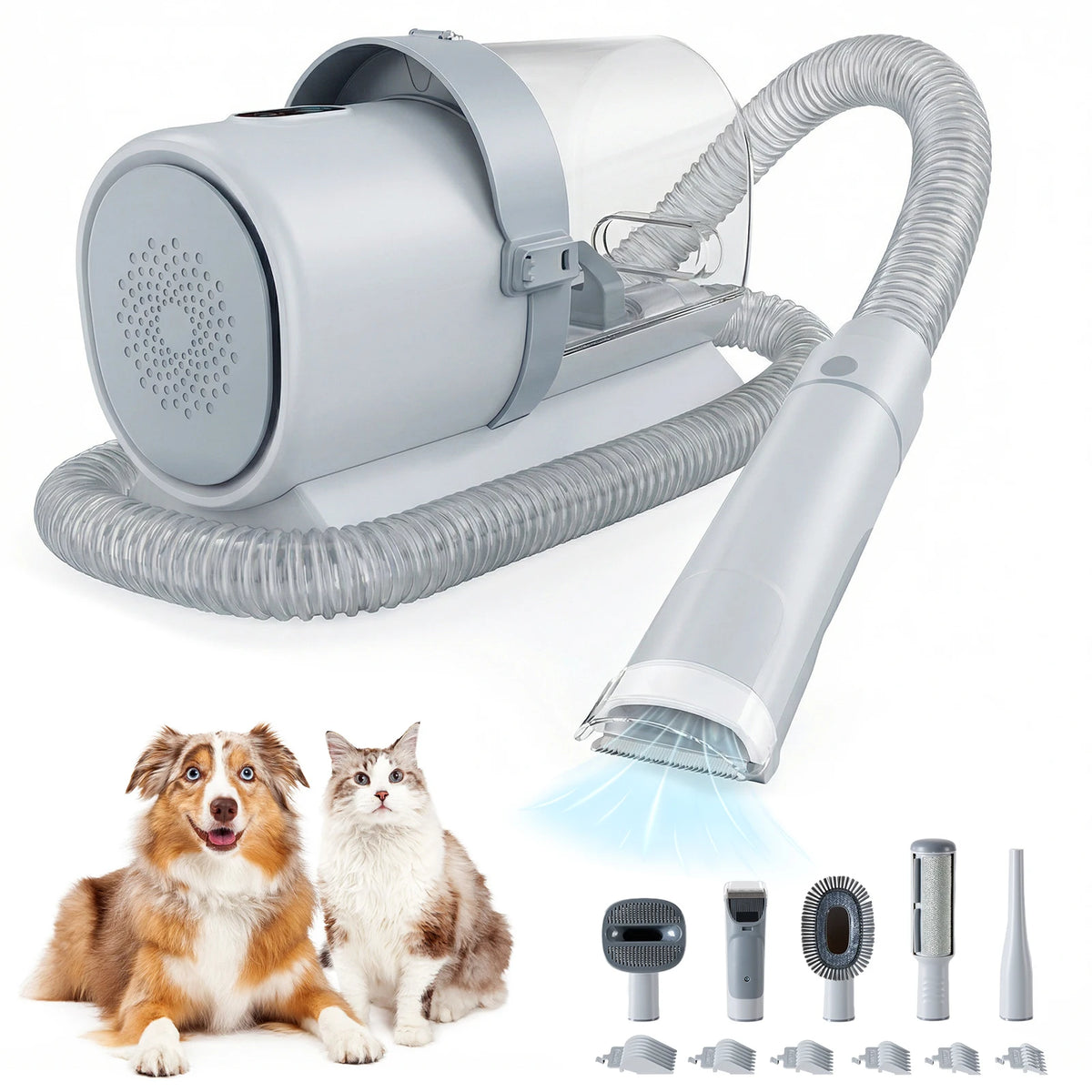 Professional Cordless Pet Grooming Vacuum Kit With Clipper Tools