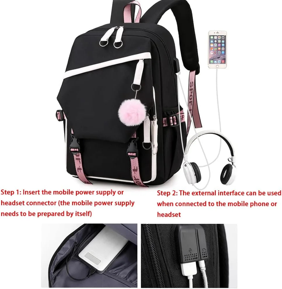 Mesuca Kawaii Cartoon Kids Backpack With Cute School Bag Design