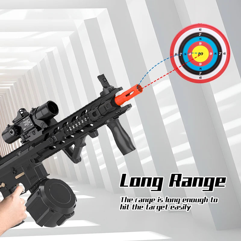 M4 Electric Gel Ball Toy Rifle Dual Mode Automatic Manual