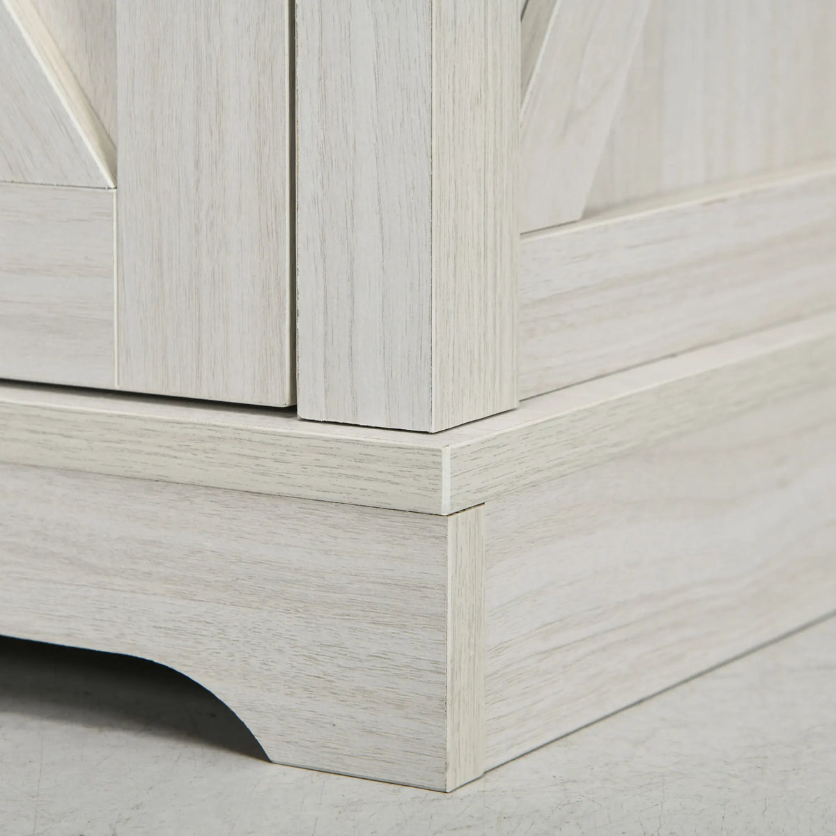 HOMCOM Farmhouse End Table With Charging Station and USB Ports