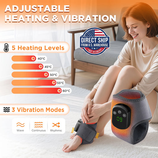 Hailicare Rechargeable Heated Ankle Brace With Five Heat Settings