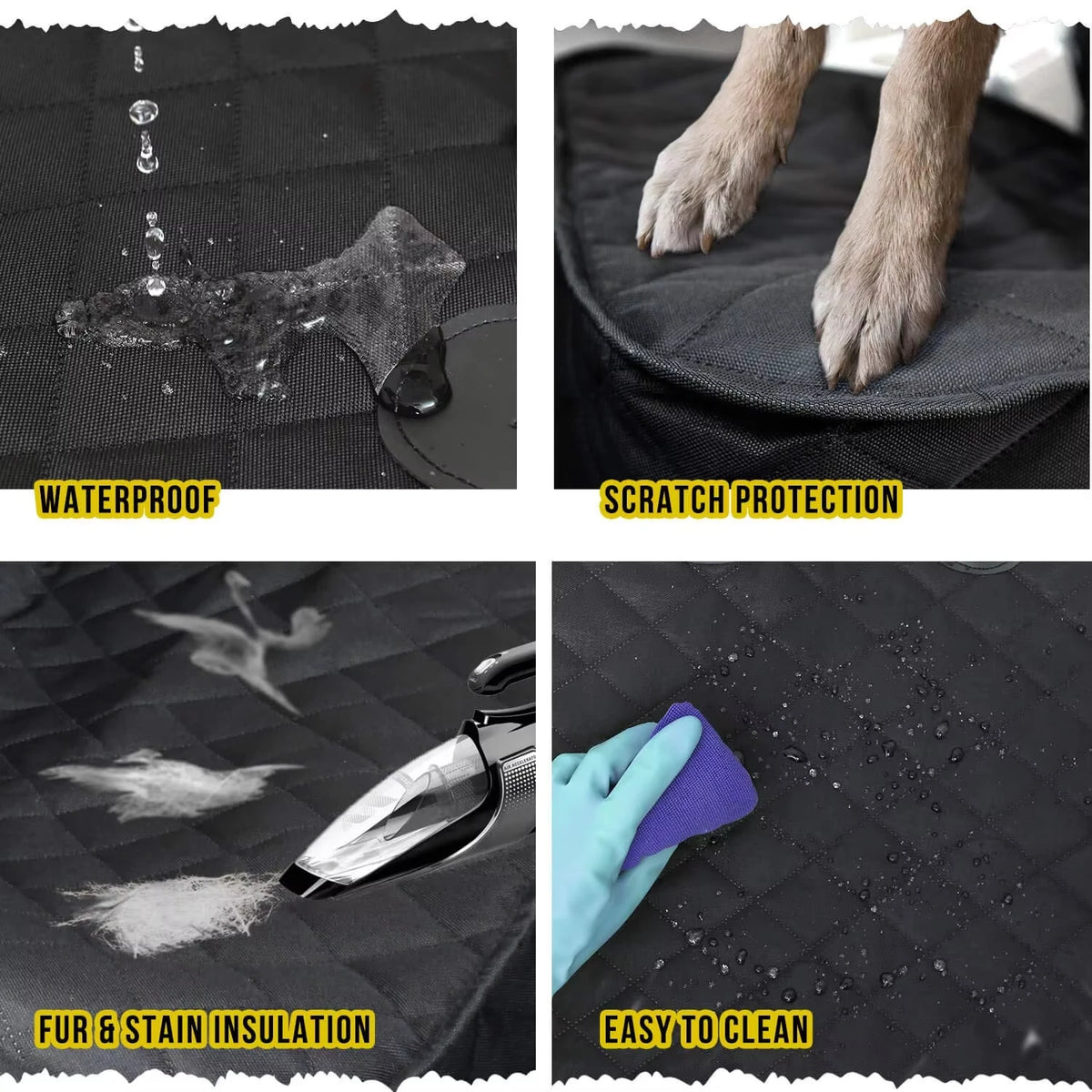 PetraVel Waterproof Dog Front Seat Cover With Breathable Nylon