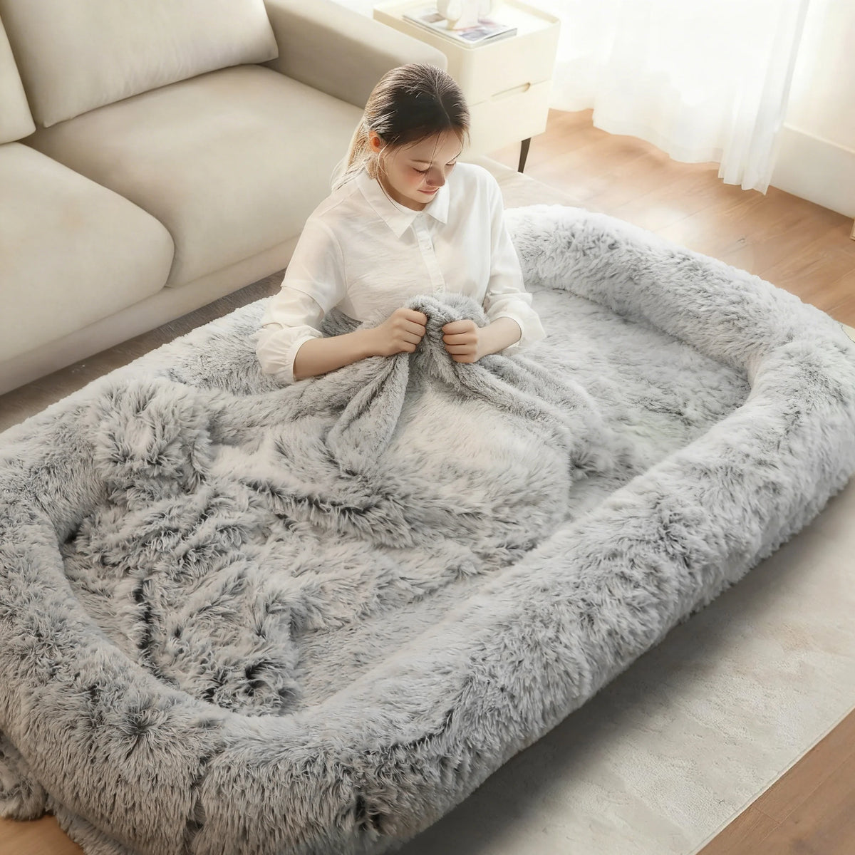 Spacious Orthopedic Dog Bed For Adults With Removable Cover