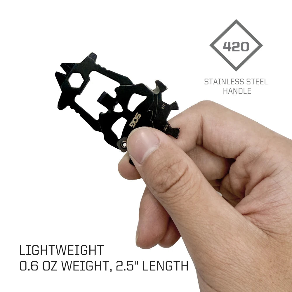 SOG MacV Stainless Steel Pocket Multi Tool Bottle Opener Screwdriver