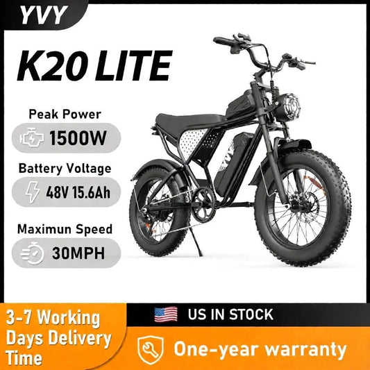 YVY K20 Lite 48V Rechargeable Electric Mountain Bike