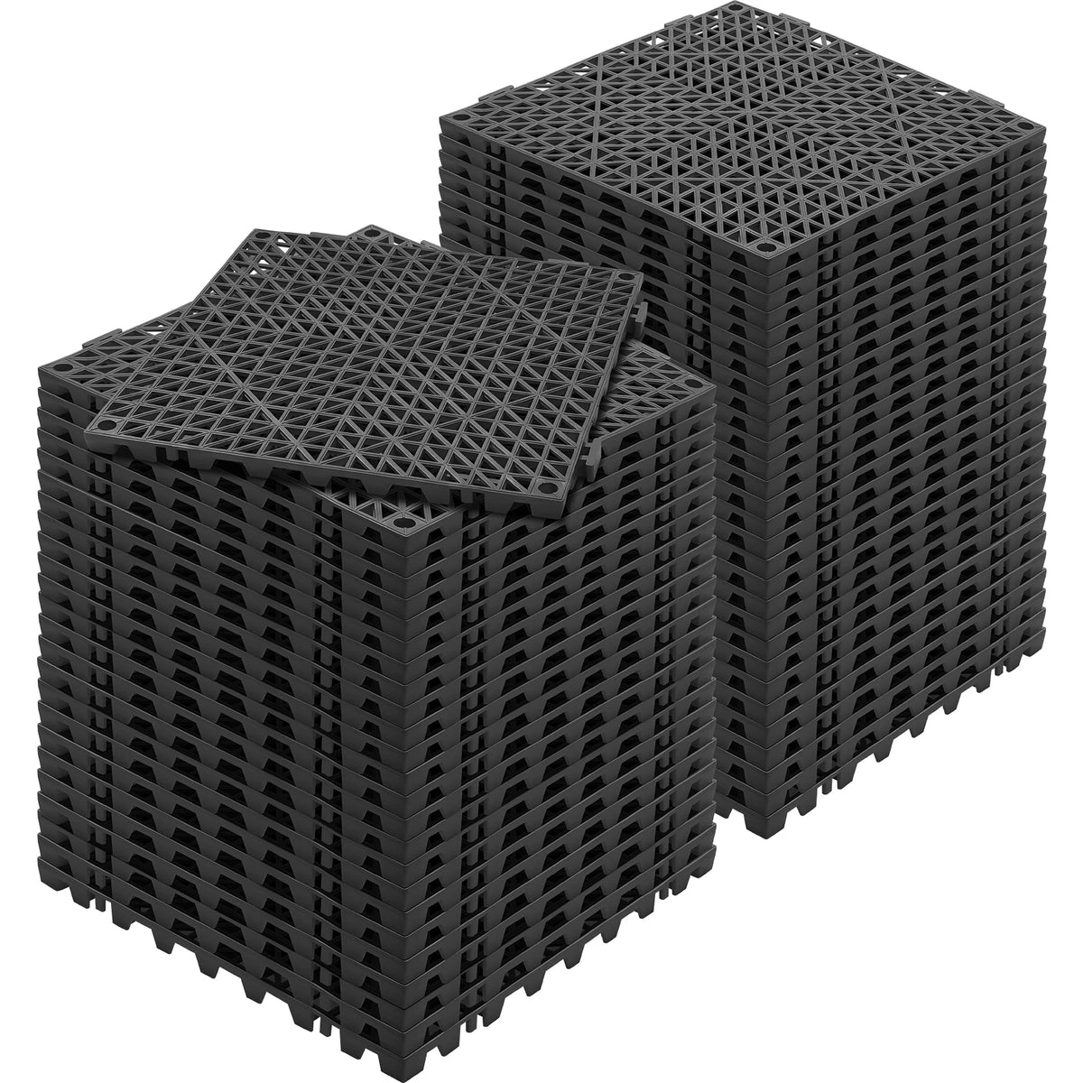SucceBuy Interlocking Drainage Floor Tiles Non Slip Bathroom