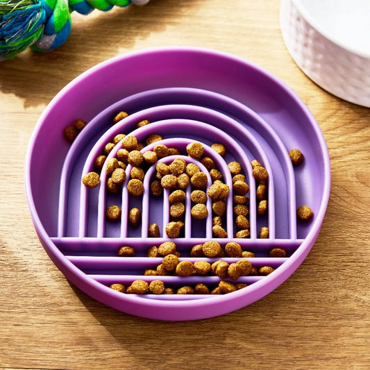 Premium Silicone Slow Feeder Bowl For Dogs And Cats