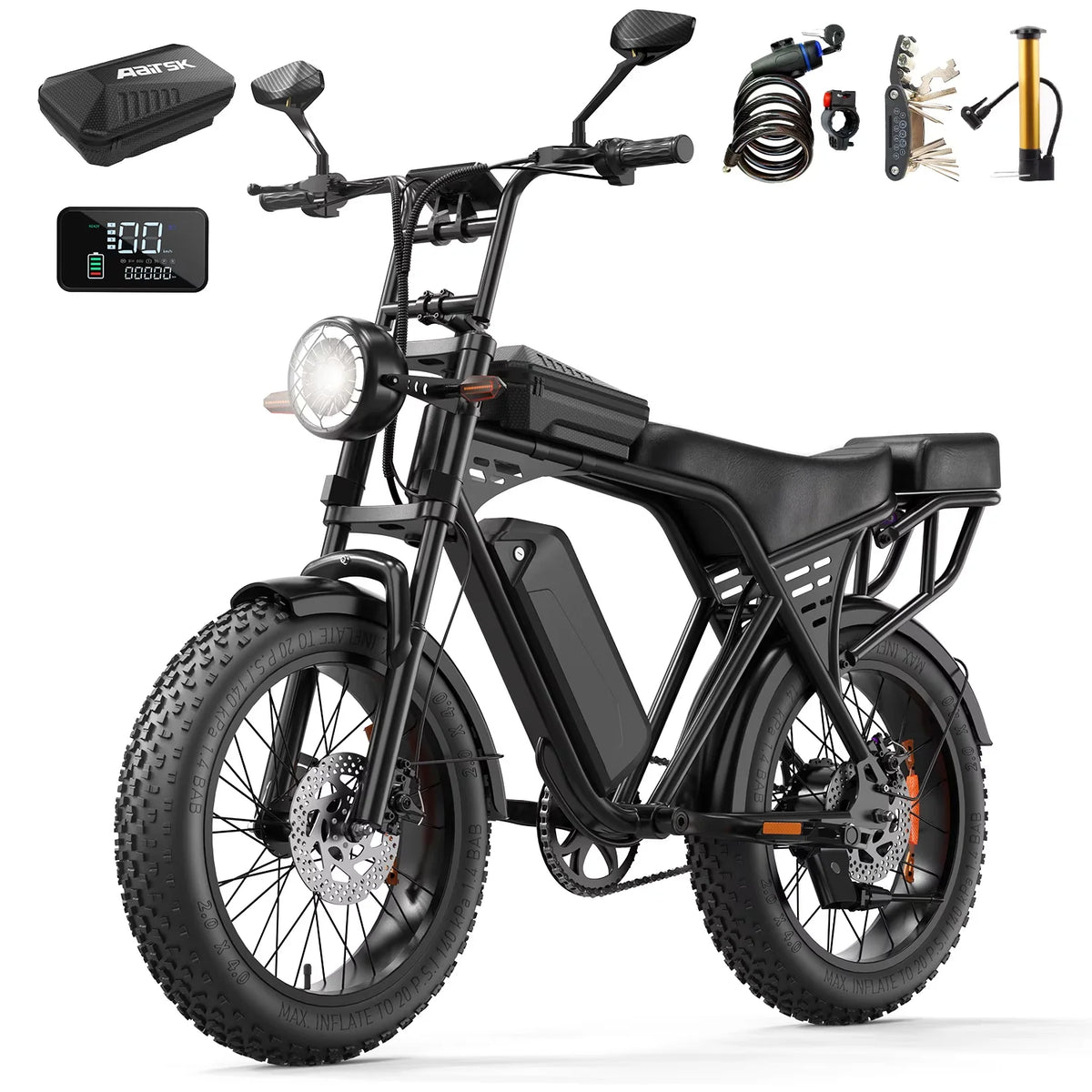 Aairsk Fat Tire All Terrain Electric Bicycle For Adults